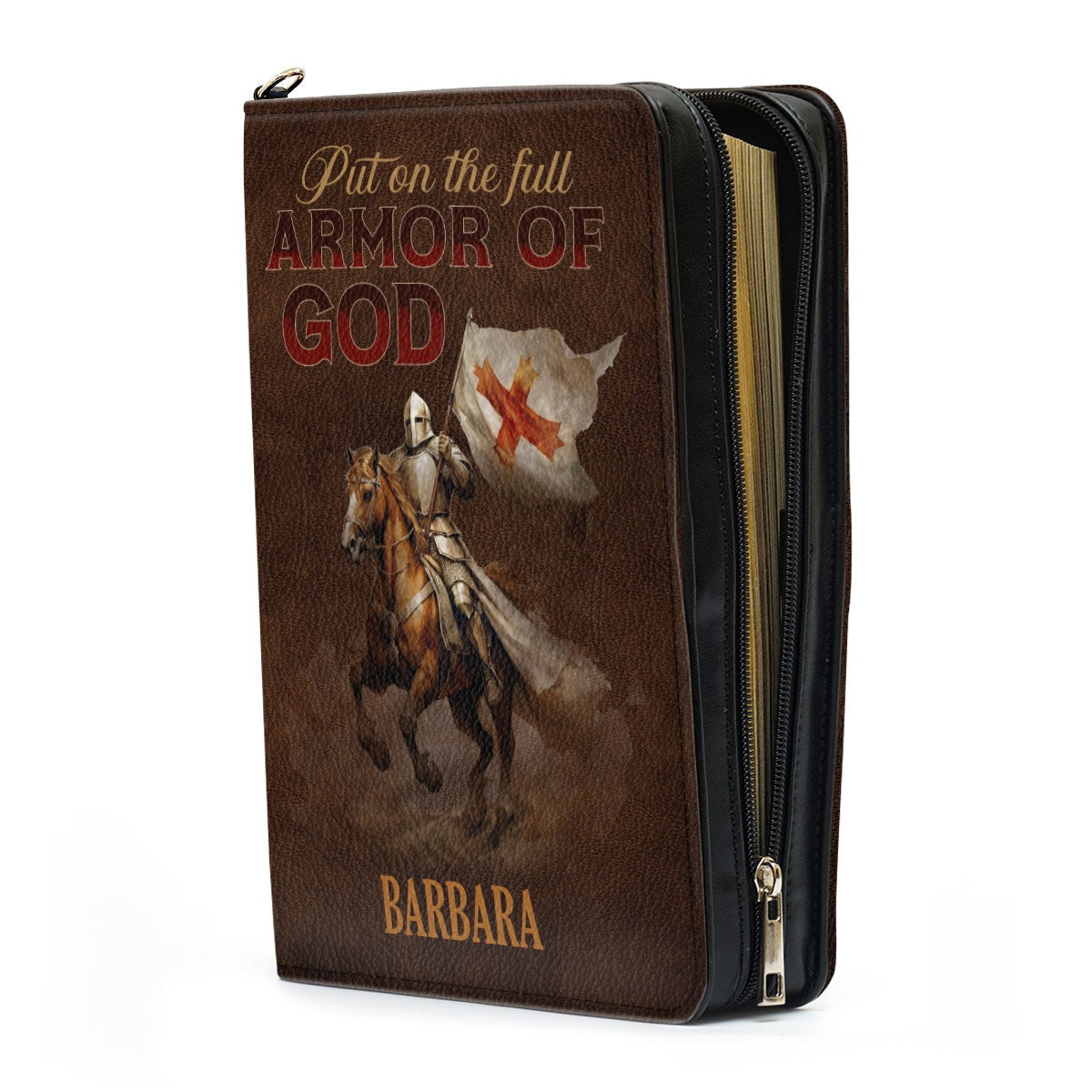 Armor Of God Leather Book Cover, Personalized Leather Bible Cover, Christian Gift, Bible Covers Jesus Gifts